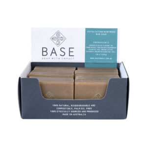 Base Soap Bar Exfoliating Mintwood (Raw Bar) 120g x 10 Disp