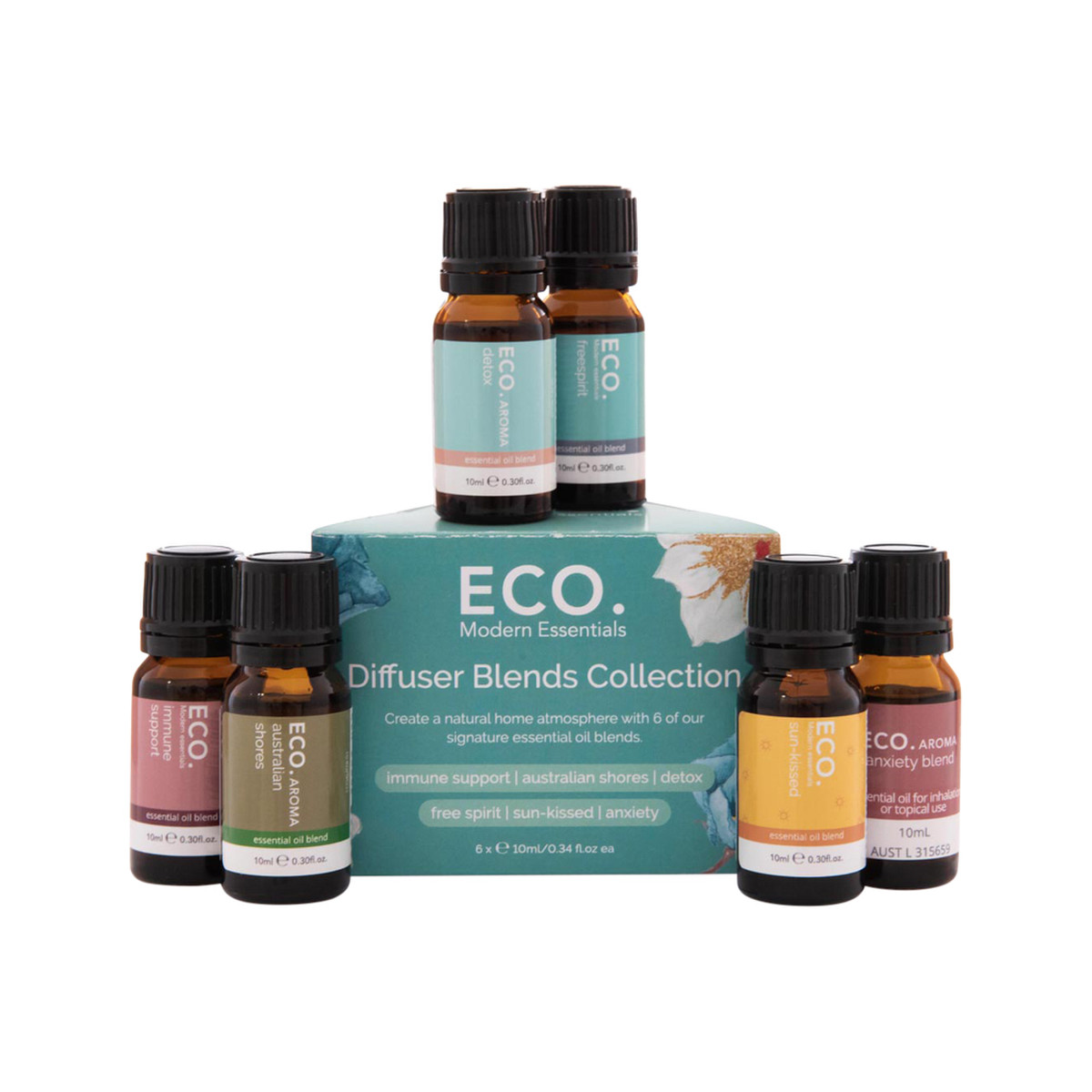 ECO. Modern Essentials Essential Oil Diffuser Blends Collection 10ml x ...