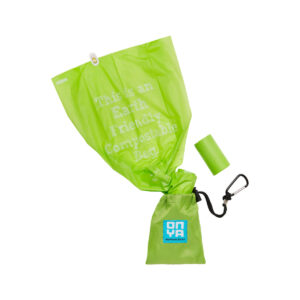 Onya Compostable Dog Waste Bags and Carry Pouch Apple_