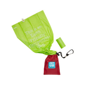 Onya Compostable Dog Waste Bags and Carry Pouch Chilli_