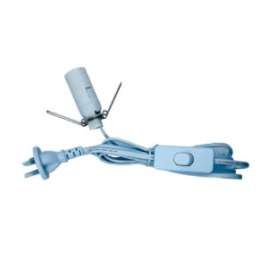 SaltCo Salt Crystal Lamp Cord White 240v (for selenite lamps)_