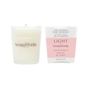 AromaWorks Light Candle Basil and Lime Small 75g_