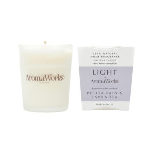 AromaWorks Light Candle Petitgrain and Lavender Small 75g_