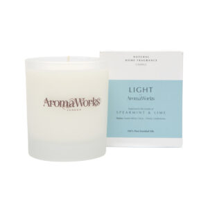 AromaWorks Light Candle Spearmint and Lime Medium 220g_