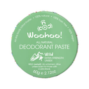 Woohoo Deodorant Paste Wild (Extra Strength Unisex) Tin 60g_