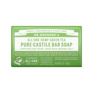 Dr. Bronner's Pure Castile Bar Soap (Hemp All One) Green Tea 140g_