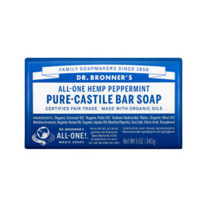 Dr. Bronner's Pure Castile Bar Soap (Hemp All One) Peppermint 140g_