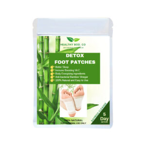 Healthy Bod Foot Patches Detox Bamboo x 10 Patches (5 Pairs)_