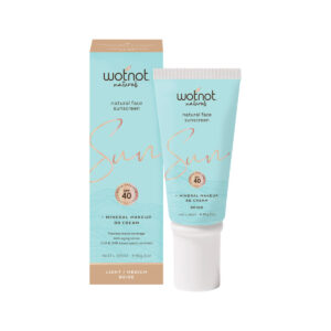 Wotnot Nat Natural Sunscreen Face SPF 40 (Min MakeUp BB Cream) Beige 60g_