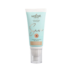 Wotnot Nat Natural Sunscreen Face SPF 40 (Min MakeUp BB Cream) Nude 60g_