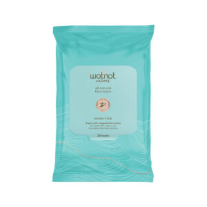 Wotnot Nat Wipes Face Sensitive (Soft Pack) x 25 Pack_