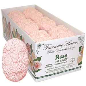 Clover Fields Favourite Flower Rose Soap 140g x 12 Display_