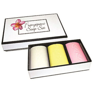 Clover Fields Gift Box Frangipani Soap 100g x 3 Pack_