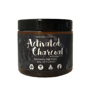 Clover Fields NG Essent Activ Charcoal Exfol Salt Scrub 450g_