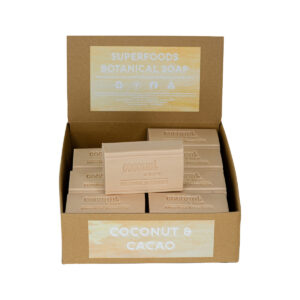 Clover Fields S.Food Botan Coconut and Cacao Soap 150g x 16 Display_
