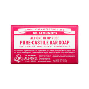 Dr. Bronner's Pure Castile Bar Soap (Hemp All One) Rose 140g_
