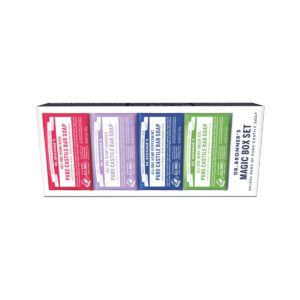 Dr. Bronner's Pure Castile Bar Soap Magic Box Set 140g x 4 Pack_