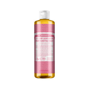 Dr. Bronner's Pure Castile Soap Liquid (Hemp 18 in 1) Cherry Blossom 473ml_
