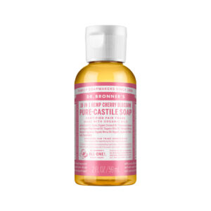 Dr. Bronner's Pure Castile Soap Liquid (Hemp 18 in 1) Cherry Blossom 59ml_