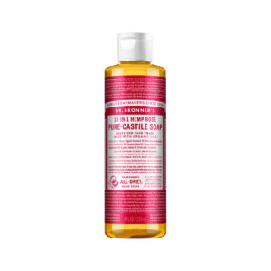 Dr. Bronner's Pure Castile Soap Liquid (Hemp 18 in 1) Rose 237ml_