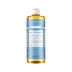 Dr. Bronner's Pure Castile Soap Liquid (Hemp 18 in 1) Unscented (Baby) 946ml_