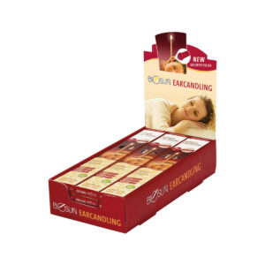 Biosun Ear Candle Trad Wellbeing Ritual 1 Pair x 12 Display_
