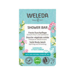 Weleda Org Shower Bar Geranium and Litsea Cubeba 75g_