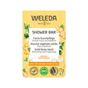 Weleda Org Shower Bar Ginger and Petitgrain 75g_