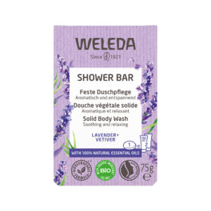 Weleda Org Shower Bar Lavender and Vetiver 75g_
