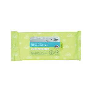 Wotnot Nat Wipes Natural (Baby) (Soft Pack Travel Case Refill) x 20 Pack_