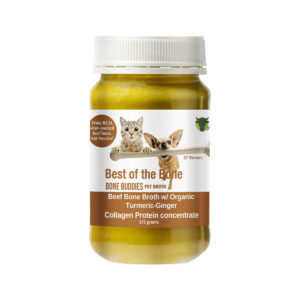 Best of the Bone Pet Bone Broth Beef Concentrate Organic Turmeric Ginger 375g_