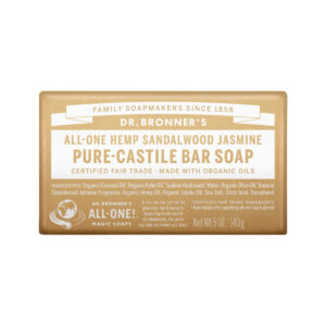 Dr. Bronner's Pure Castile Bar Soap (Hemp All One) Sandalwood Jasmine 140g_