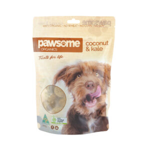 Pawsome Organics Org Pet Treats Coconut and Kale 200g_