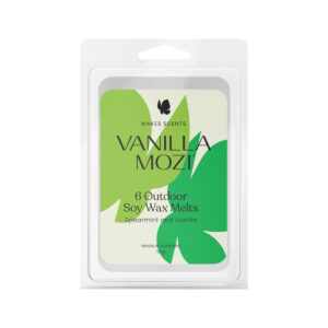 Vanilla Mozi Melts Soy Wax Outdoor Spearmint and Vanilla x 6 Melts_