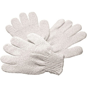 Clover Fields Massage Glove White x 12 Pack_
