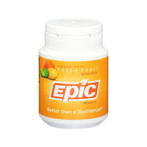 Epic Gum Xylitol Fresh Fruit 50 Piece Tub_