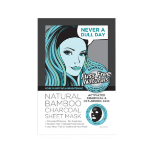 Essenzza Fuss Free Facial Mask Bamboo Activ Charcoal Hyaluronic Acid_