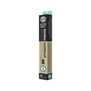 Essenzza Fuss Free Toothbrush Bamboo Activ Charcoal Medium_