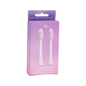 Gem Toothbrush Electric Replacement Heads Rose x 2 Pack_