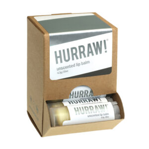Hurraw! Org Lip Balm Unscented 4.8g x 24 Display