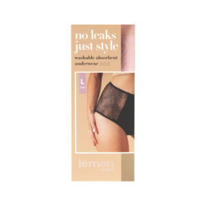 Pelvi Lemon Underwear LBL High Waisted Black L_