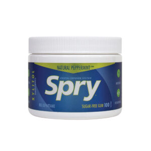 Spry Xylitol Chewing Gum Peppermint Tub x 100 Pieces_
