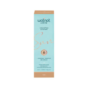Wotnot Nat Natural Sunscreen Face SPF 40 (Min MakeUp BB Cream) Tan 60g_