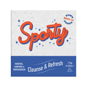 Downunder Wash Co Sporty Cleanse Refresh Menthol Camphor Wintergreen 115g_